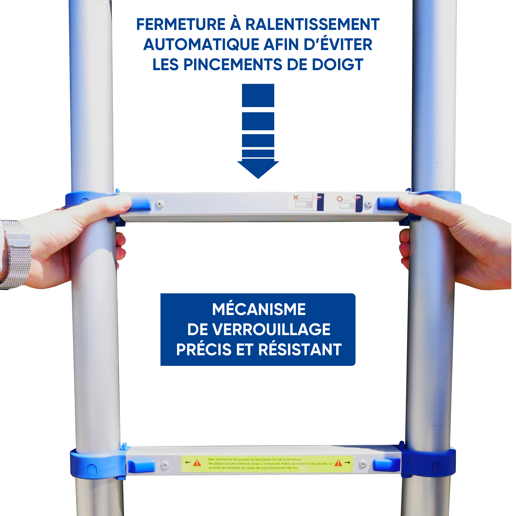 Échelle Télescopique Double À Déploiement Partielle Ou Total Hauteur 3.8 M